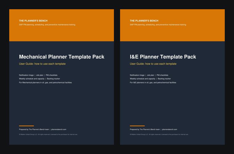 Cover of the Full Planner's Template Pack PDF guide